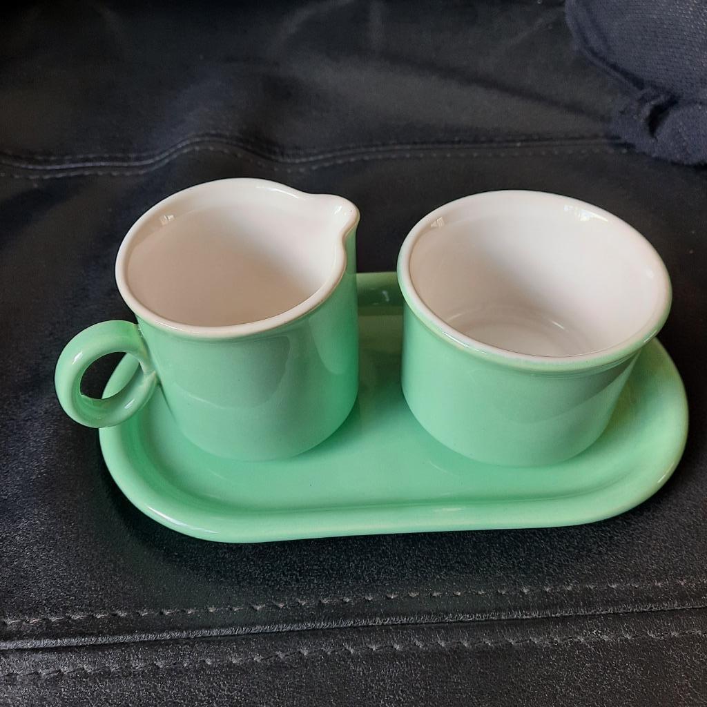 Suiker en melkset vintage, Keramiek, Overige typen, Ophalen of Verzenden, Zo goed als nieuw