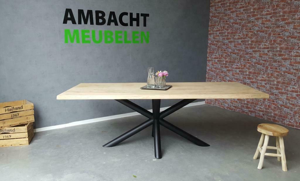 Eikenhouten Eettafels Tafel Vergadertafels MASSIEF Eiken !!!, Huis en Inrichting, Ophalen of Verzenden, Nieuw, Eikenhout