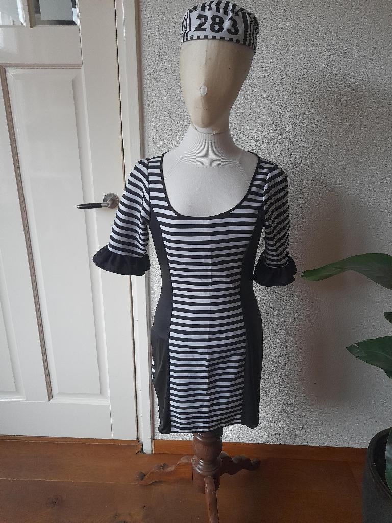 Verkleedkleren: Boef, Boeven jurk met mutsje maat S, Kleding | Dames, Carnavalskleding en Feestkleding, Zo goed als nieuw, Kleding