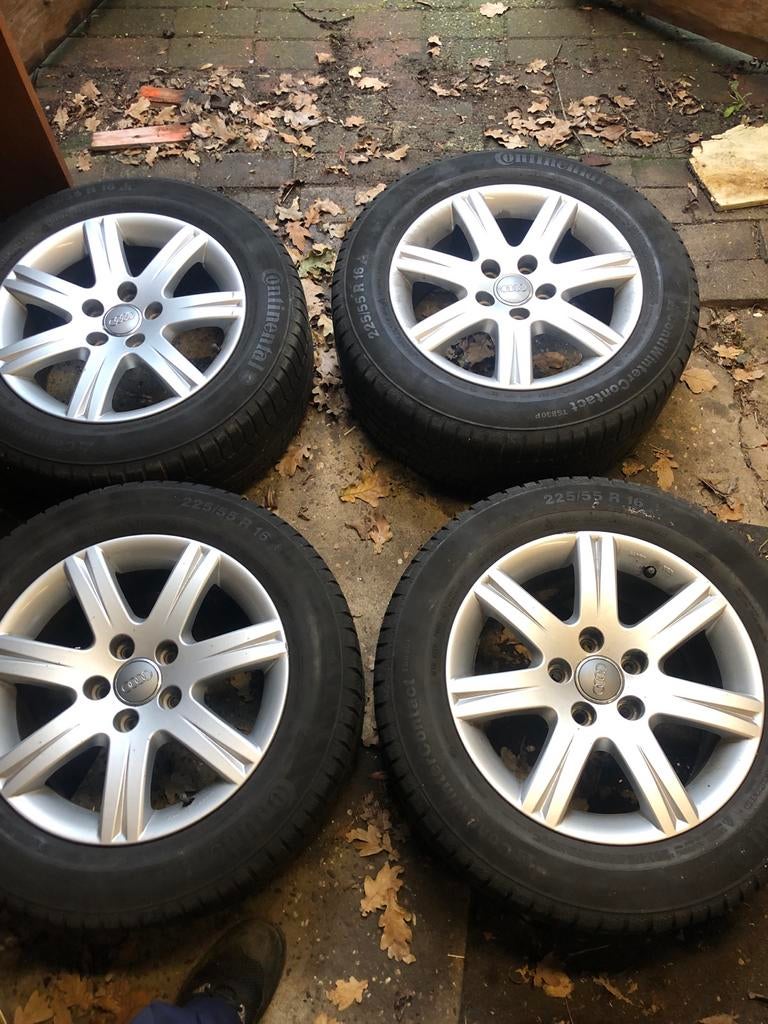 Audi TT Velgen 16 inch met Winterbanden, Auto-onderdelen, Banden en Velgen, Gebruikt, 16 inch, Banden en Velgen, Personenwagen