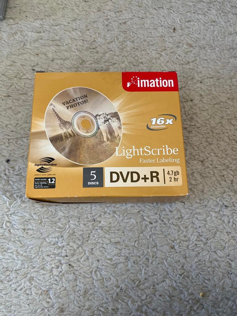 DVD+R Lightscribe Imation - 3 stuks nieuw, Ophalen of Verzenden, Nieuw, Dvd, Lightscribe