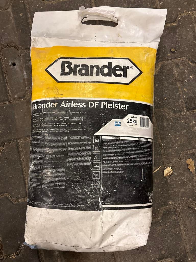 Brander Airless DF Pleister 25kg - Nieuw, Doe-het-zelf en Verbouw, Ophalen, Nieuw, Overige typen