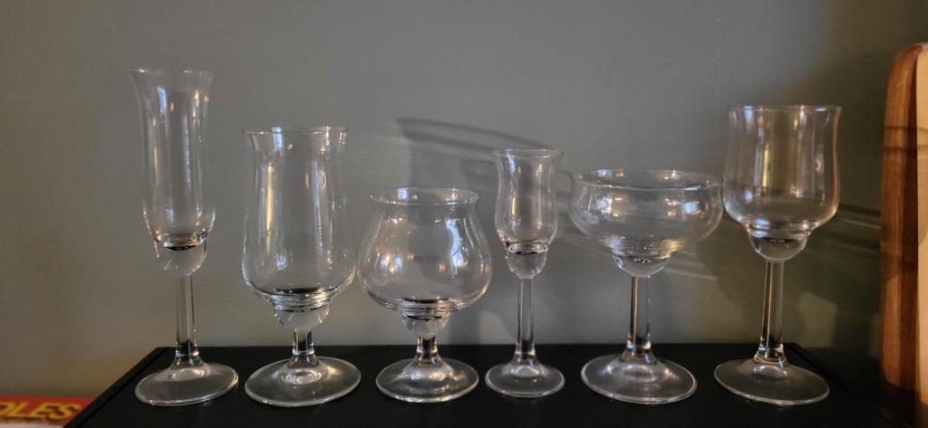 Glasservies Ambassador Willem Heesen Leerdam, Verzamelen, Glas en Borrelglaasjes, Overige typen, Ophalen