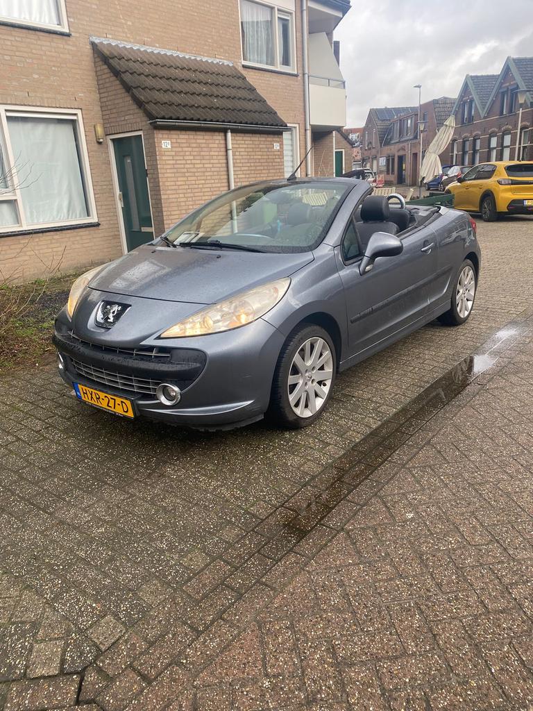 Peugeot 207 1.6 16V CC 88KW 2007 Grijs, Voorwielaandrijving, 15 km/l, 4 cilinders, Cabriolet