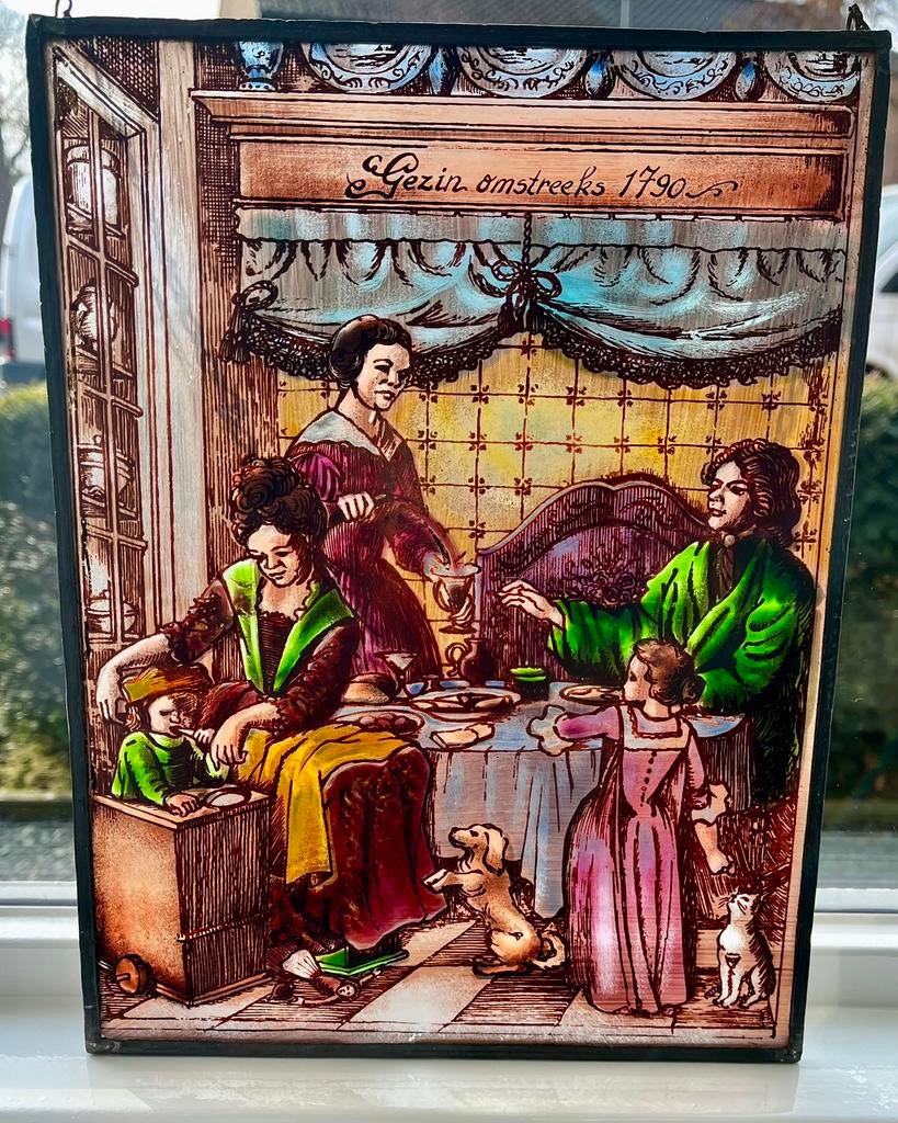 Raamhanger glas in lood, Ophalen of Verzenden