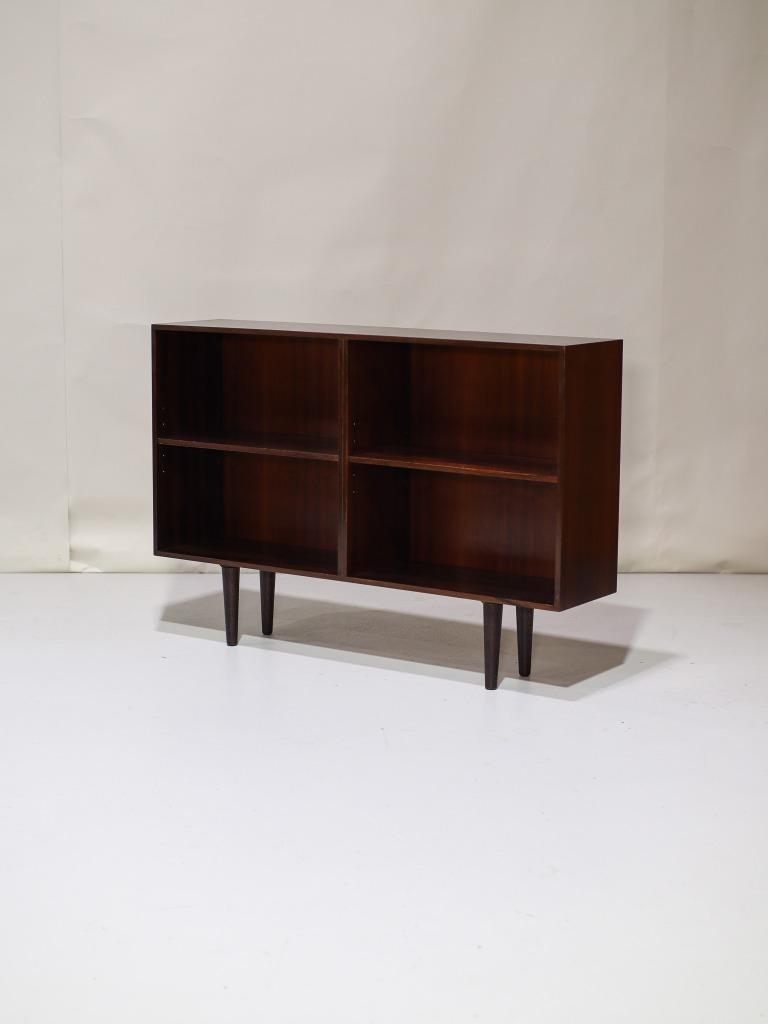 Boekenkast palissander vintage Deens 1960s, Ophalen, Met plank(en), 100 tot 150 cm, -