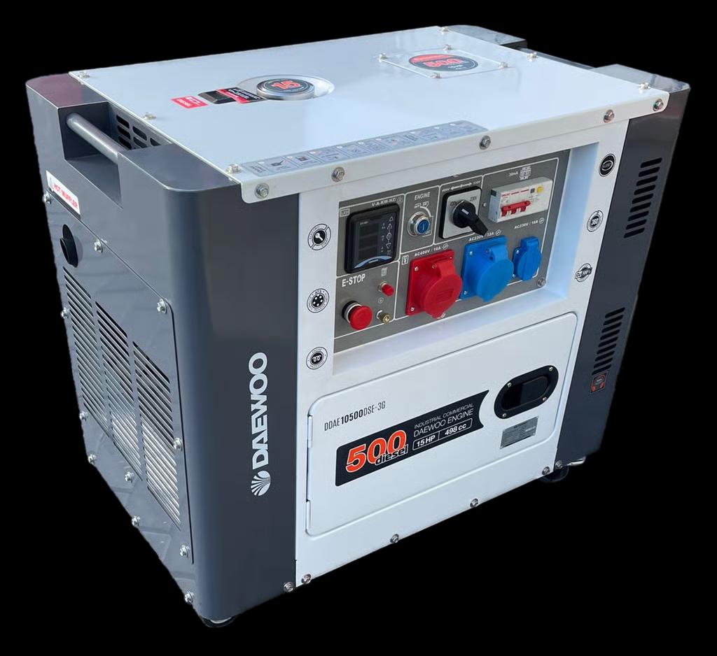 Daewoo DDAE10500DSE-3G Diesel Generator! Goedkoopste van NL!, Ophalen of Verzenden, Nieuw, Dieselolie