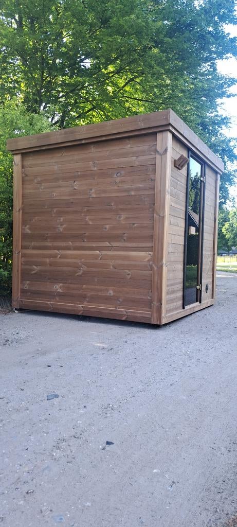 Thermohout 220x200 cm sauna massief hout voor binnen-buiten, Ophalen, Fins of Traditioneel, Wellnessandgarden, Info@leisure-wellness-group.com
