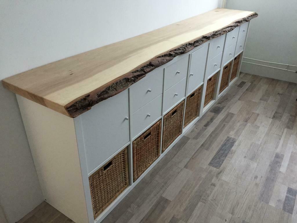 Wandplank boomstamplank tv meubel ikea boomstamblad, Nieuw, Ophalen of Verzenden, Plank, Overige houtsoorten