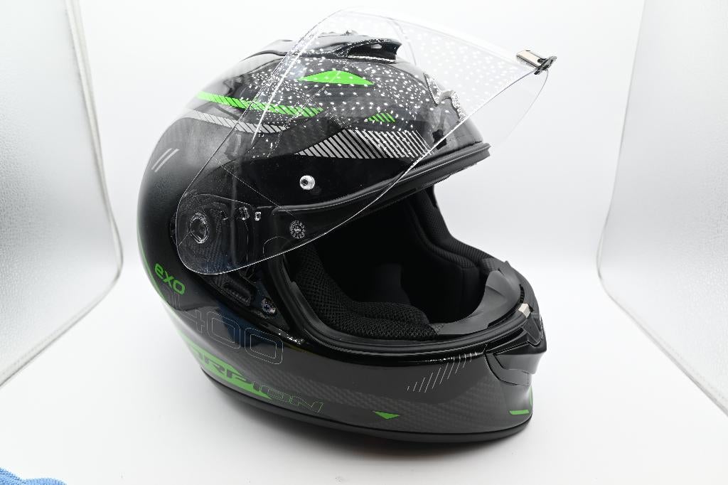 Scorpion exo 1400 evo carbon (zwart/groen), Fietsen en Brommers, Brommerhelmen, Nieuw, Medium, Ophalen of Verzenden