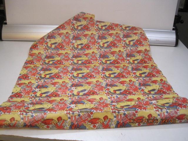 sinterklaas inpakpapier jaren 70 stukje van 50/110 cm (373), Diversen, Sinterklaas, Ophalen of Verzenden, Gebruikt