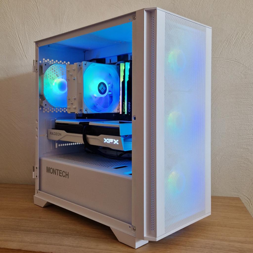 RX 9060 XT 16G VRAM, AM5 | Snelle Gaming PC Wit, Computers en Software, Desktop Pc's, Nieuw, 4 Ghz of meer, SSD, 16 GB, Met videokaart
