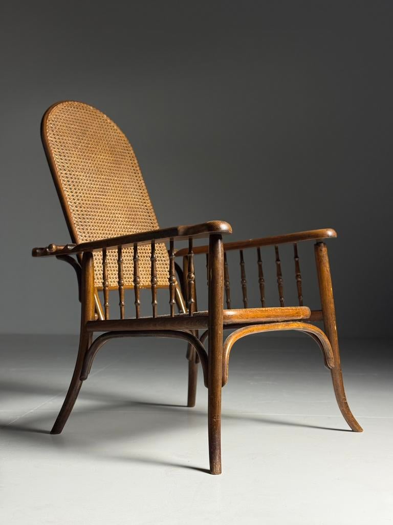 Thonet stijl stoel 20e eeuw, Huis en Inrichting, Ophalen of Verzenden, Zo goed als nieuw, Bruin, Eén