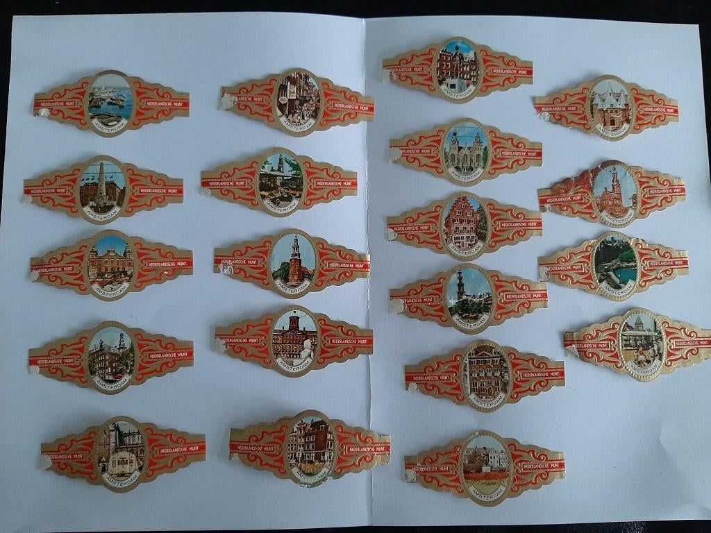 Sigarenbandjes, serie Amsterdam, Ophalen of Verzenden, Gebruikt, Sigarenbandjes