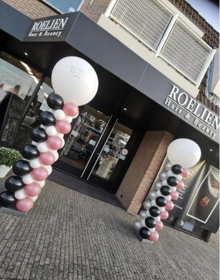 2 ballonnen pilaren te huur voor €50 alle kleuren mogelijk, Ophalen, Nieuw, Geboorte of Huwelijk