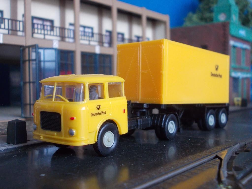 Skoda S 706 RTTN Container-oplegger Permot Deutsche Post, Ophalen of Verzenden, Nieuw, Bus of Vrachtwagen, Overige merken