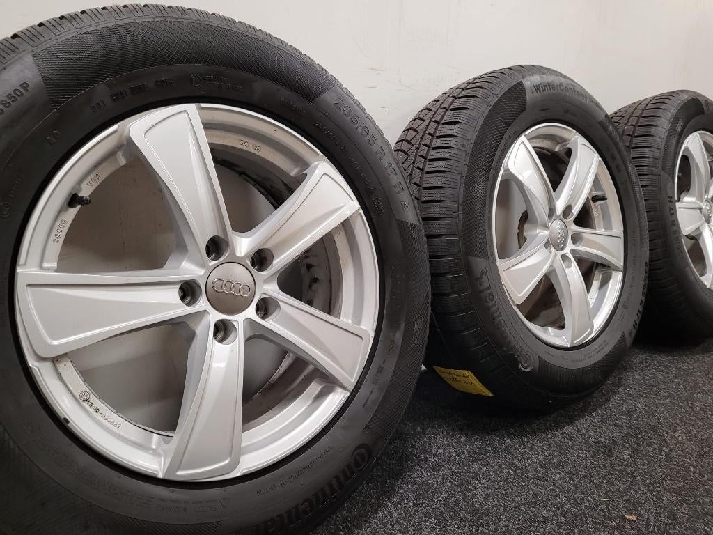 17 inch Audi Q5 5x112 Continental winterbanden., Audi, Gebruikt, Banden en Velgen, 17 inch