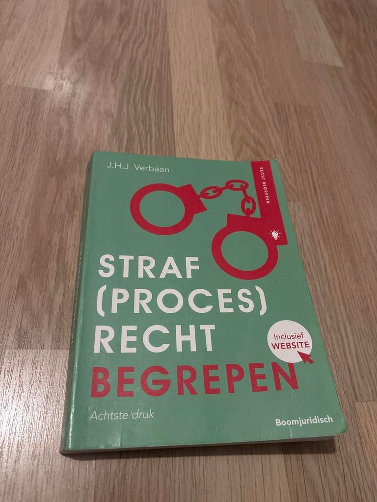 strafprocesrecht begrepen, Ophalen of Verzenden, Alpha, Zo goed als nieuw, HBO
