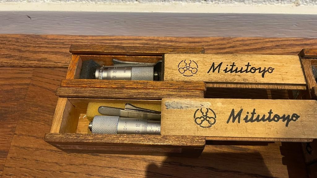 Mitutoyo Speer schroefmaat micrometer 50 t/m 150mm draaibank, Doe-het-zelf en Verbouw, Meetapparatuur, -, Ophalen of Verzenden