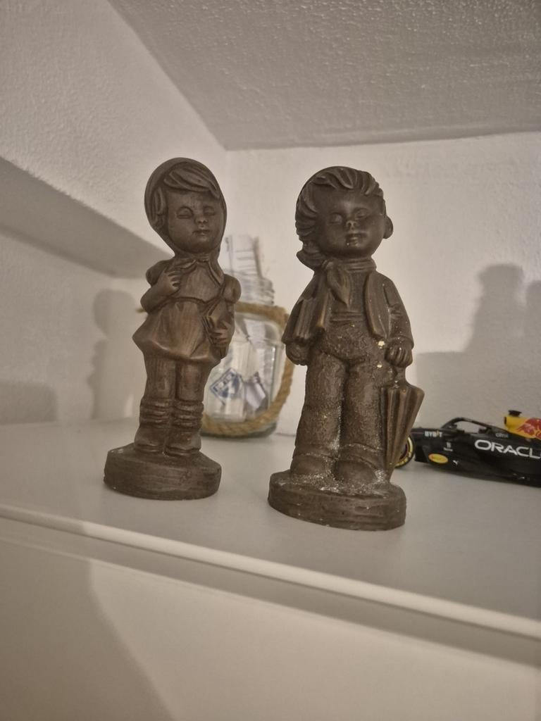 Vintage Anton Perree Beeldje Meisje - Jaren 30, Antiek en Kunst, Kunst | Beelden en Houtsnijwerken, Ophalen of Verzenden