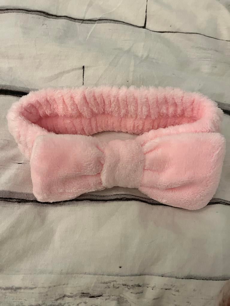 Roze Haarband met Strik, Sieraden, Tassen en Uiterlijk, Uiterlijk | Haarverzorging, Zo goed als nieuw, Haarspeld, Ophalen of Verzenden
