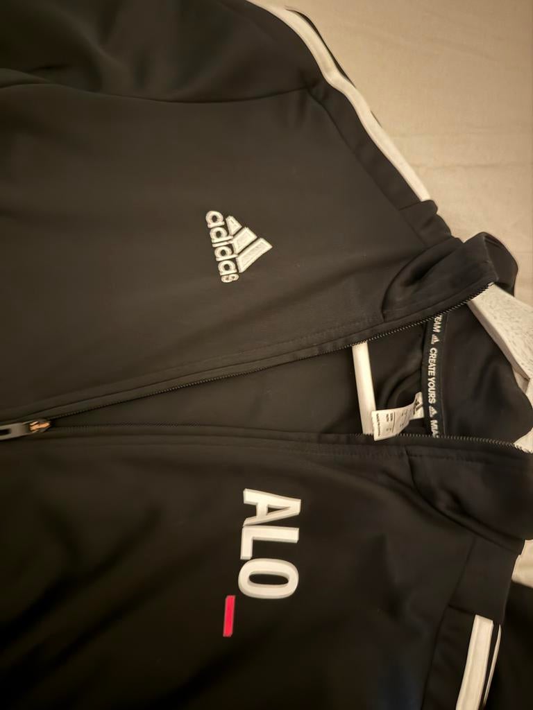 HAN ALO Adidas sportjack - Maat M, Kleding | Heren, Sportkleding, Maat 48/50 (M), Zwart, Ophalen of Verzenden, Zo goed als nieuw