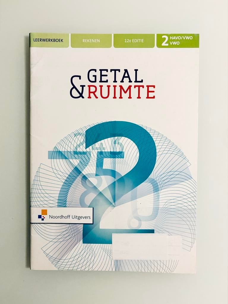 Getal & Ruimte Rekenen 2 HAVO/VWO, Ophalen, Gelezen, HAVO, Overige vakken