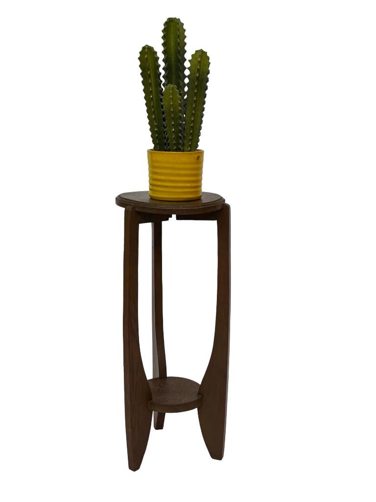 Art Deco Bijzettafel Plantentafel Eiken Jaren 50 Design