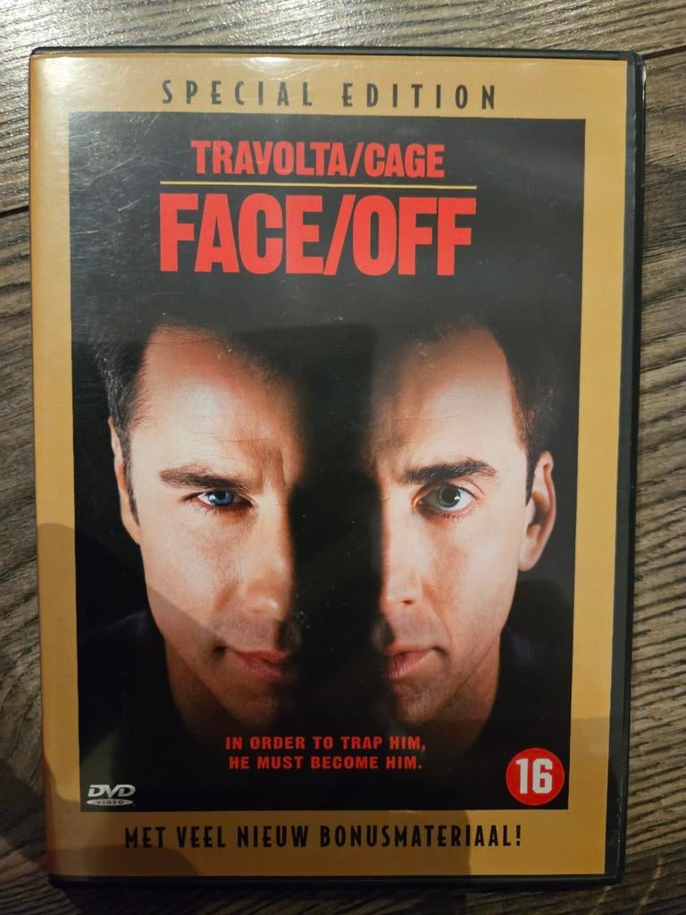 Face Off DVD - Actie met Travolta & Cage, Vanaf 16 jaar, Ophalen of Verzenden, Zo goed als nieuw, Actiethriller