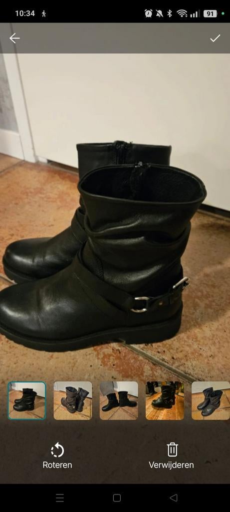 Nelson Biker Boots - Stoer en Comfortabel, Kleding | Dames, Schoenen, Zwart, Lage of Enkellaarzen, Ophalen of Verzenden, Nelson