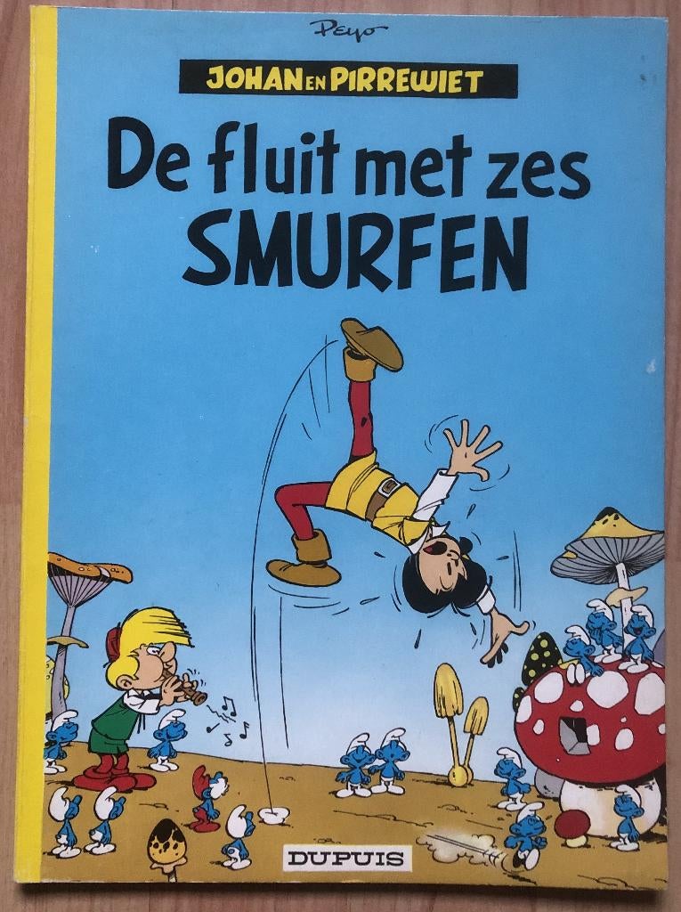 PEYO - JOHAN EN PIRREWIET - DE FLUIT MET ZES SMURFEN - 1969, Boeken, Eén stripboek, Ophalen of Verzenden, Zo goed als nieuw, Peyo
