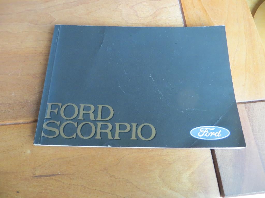 Instructieboek Ford Scorpio 2.0 t/m 2.9i V6 + 2.5 D 1987, Ophalen of Verzenden