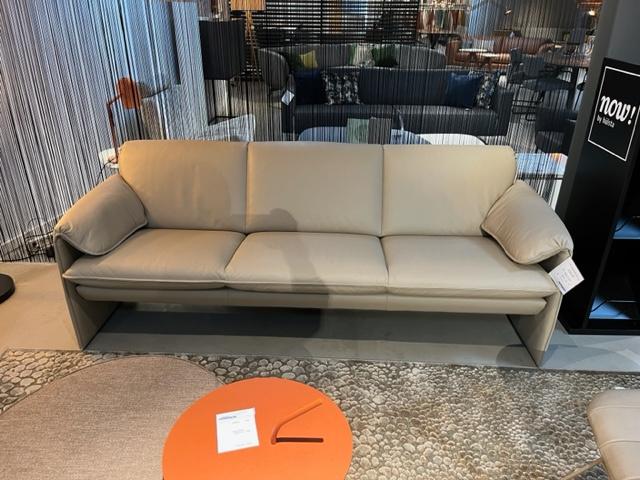 Leolux Bora-Bora 3-zits Leder Wapiti 1107 214 cm, Huis en Inrichting, Banken | Bankstellen, Ophalen, Rechte bank, 200 tot 250 cm
