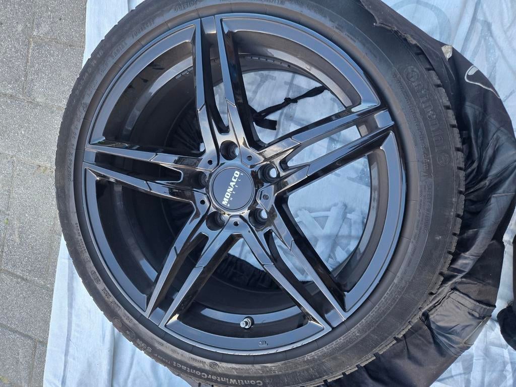 bmw f30 f31 3 serie wielen velgen met winterbanden 18 inch, Auto-onderdelen, Banden en Velgen, Ophalen, 18 inch, Gebruikt, Winterbanden