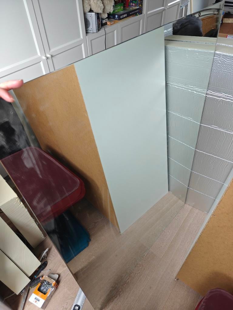 Spiegel, licht gerookt 1,00x1,40m, Huis en Inrichting, Woonaccessoires | Spiegels, Zo goed als nieuw, 75 tot 100 cm, 100 tot 150 cm
