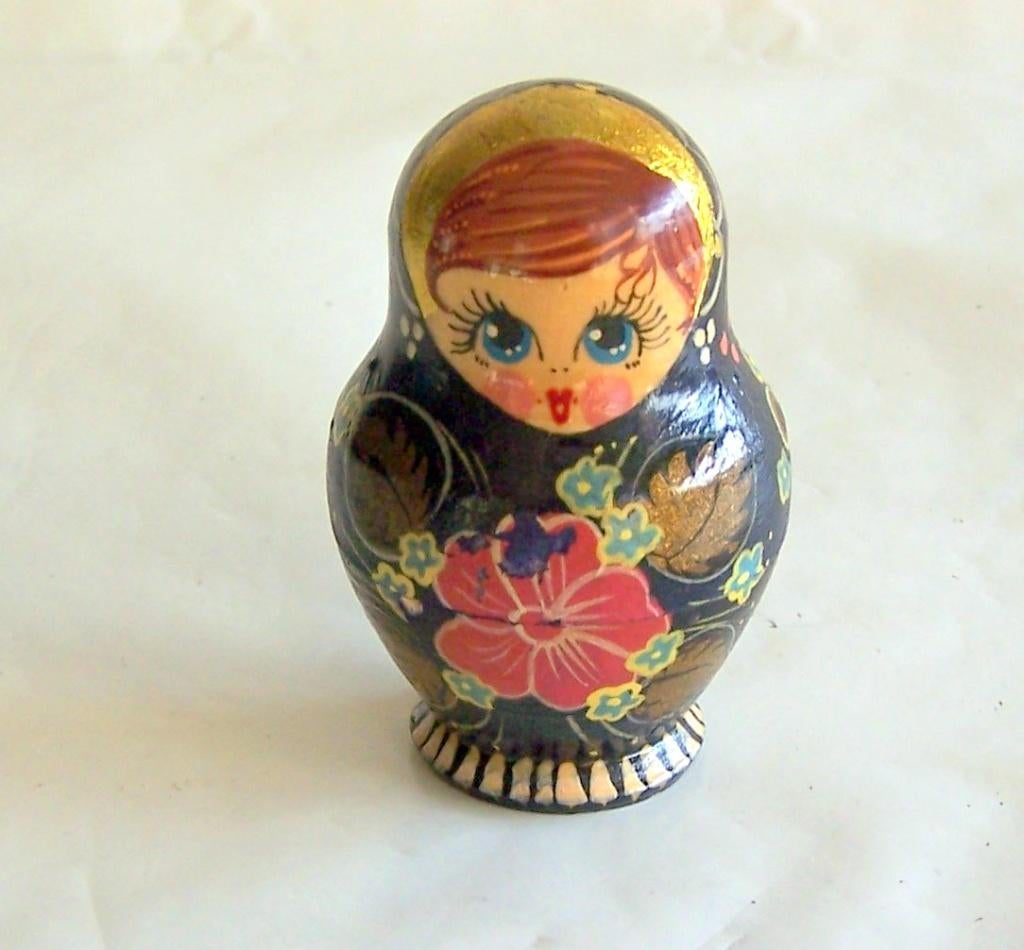 Mooie 5-delige Matroesjka. H. 6 cm. Izgs., Ophalen of Verzenden, Zo goed als nieuw