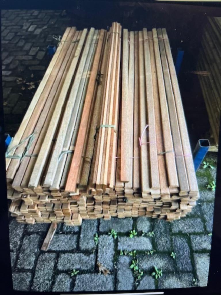 Hardhouten lambrisering latten lambrisering latten meranti, Ophalen, Nieuw