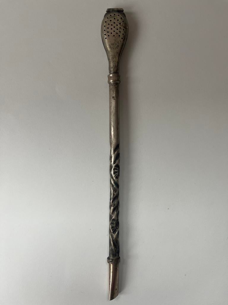Argentijnse Yerba Mate Bombilla, Antiek en Kunst, Ophalen of Verzenden