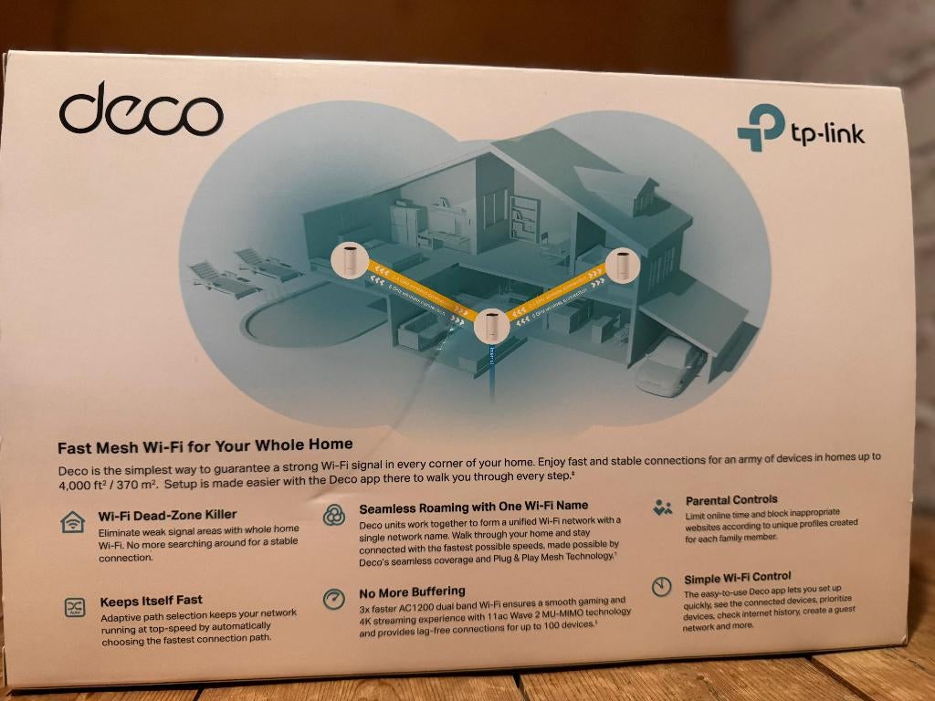 Deco TP-Link Mesh Wi-Fi System AC1200, Computers en Software, Netwerk switches, Ophalen, Zo goed als nieuw
