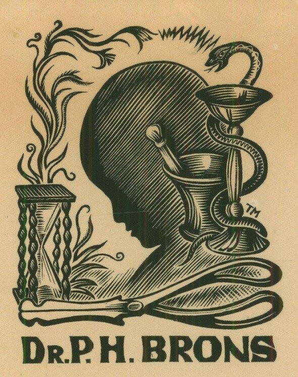 3215 Ex Libris Nederland : Thijs Mauve, 1941, Verzenden