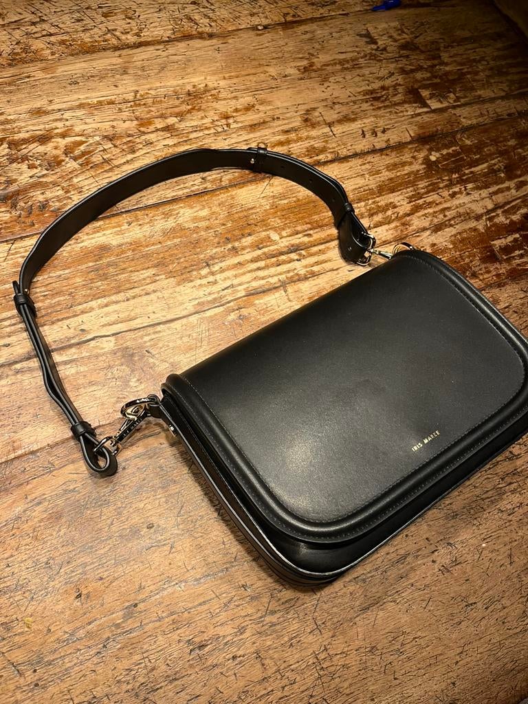 Iris Maree cross body tas (prachtig leer, zwart), Ophalen of Verzenden