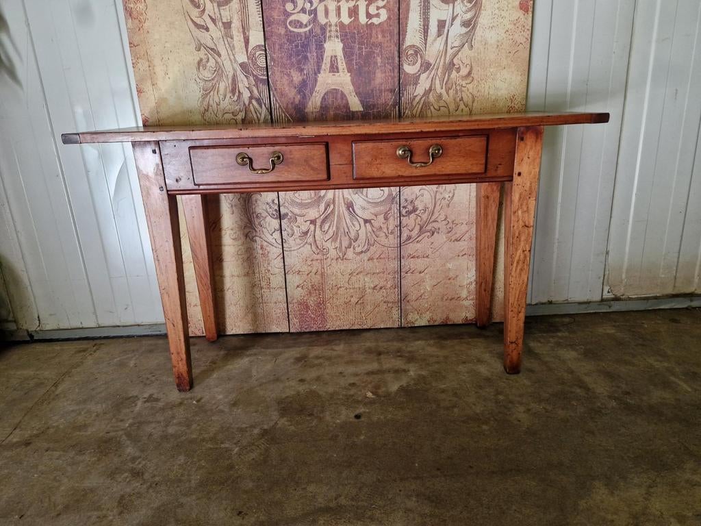 Klassiek Engels-country sidetable, wandconsole, haltafel, 100 tot 150 cm, Ophalen of Verzenden, Zo goed als nieuw, 25 tot 50 cm