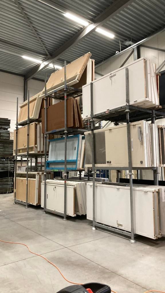 Binnendeuren | met kozijn | massief | gebruikt | dubbele, Doe-het-zelf en Verbouw, Deuren en Horren, Ophalen, 80 tot 100 cm, Binnendeur