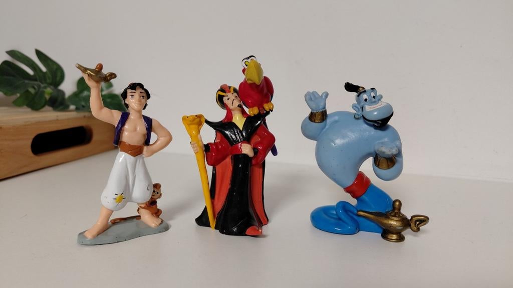 3 aladdin poppetjes Disney, Ophalen of Verzenden, Zo goed als nieuw