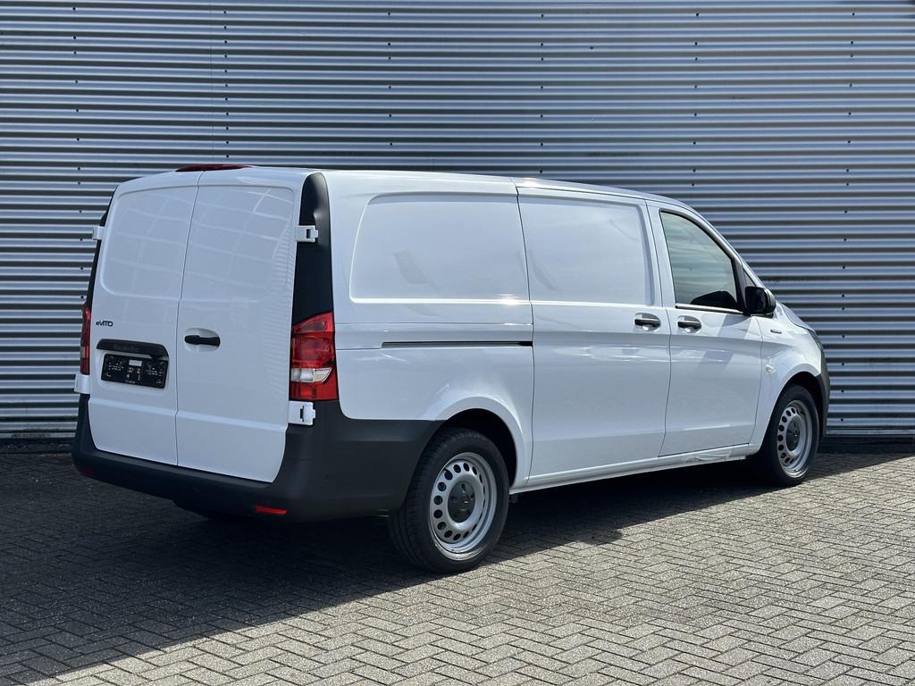 Mercedes-Benz eVito L2 66 kWh Wltp 260km Apple Carplay Camer, Stof, Gebruikt, Zwart, 260 km