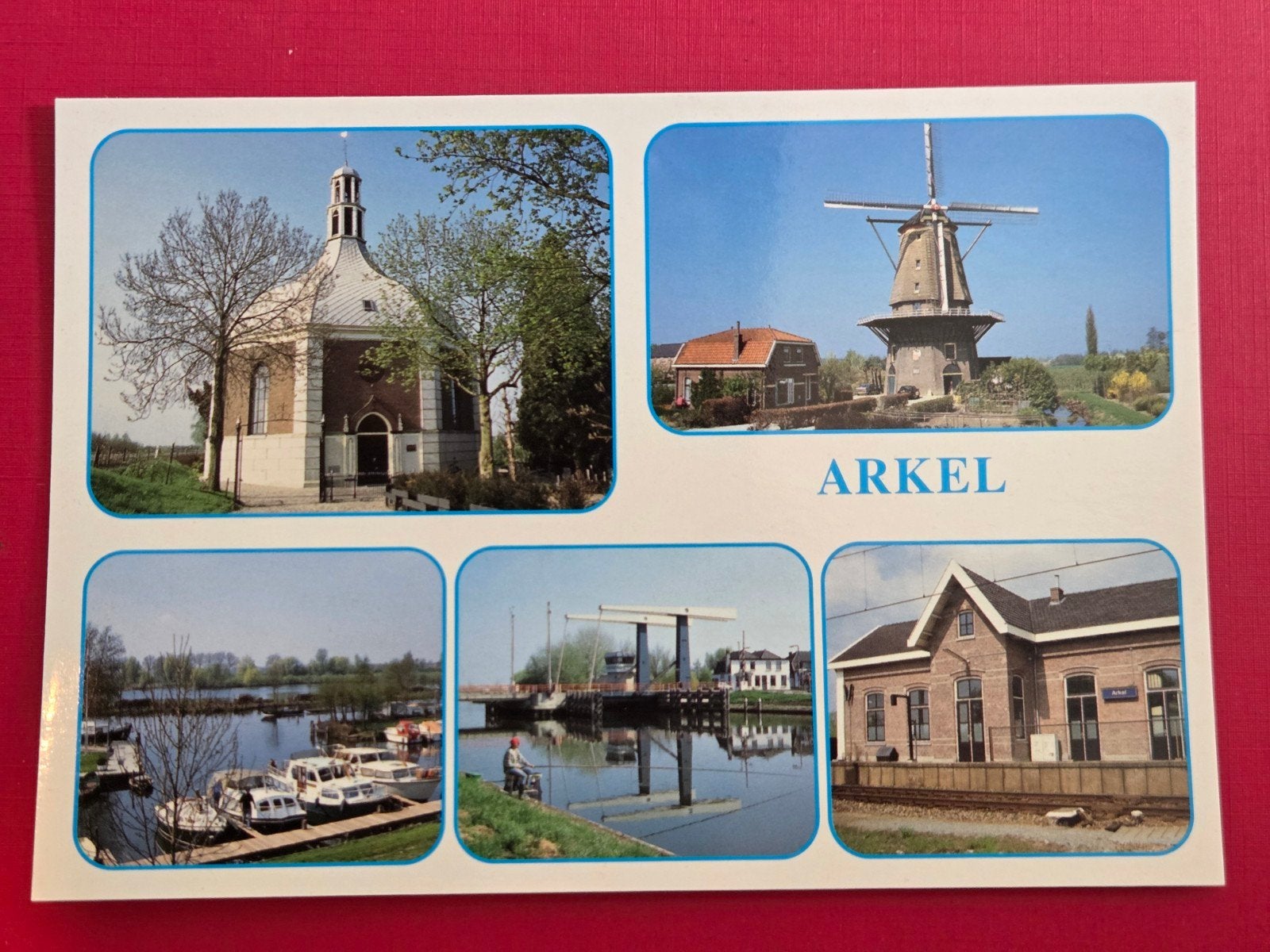 Arkel bij Gorinchem 5-luik met station, Verzenden, 1960 tot 1980, Zuid-Holland