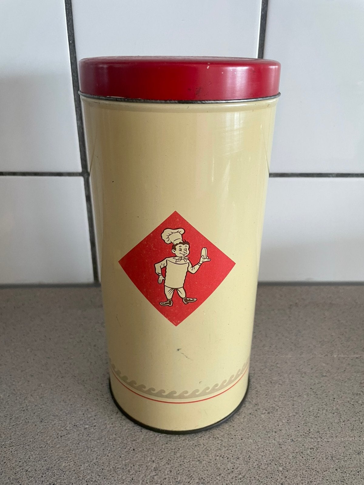 Bolletje beschuitblik blik vintage retro, Ophalen of Verzenden, Zo goed als nieuw, Overige
