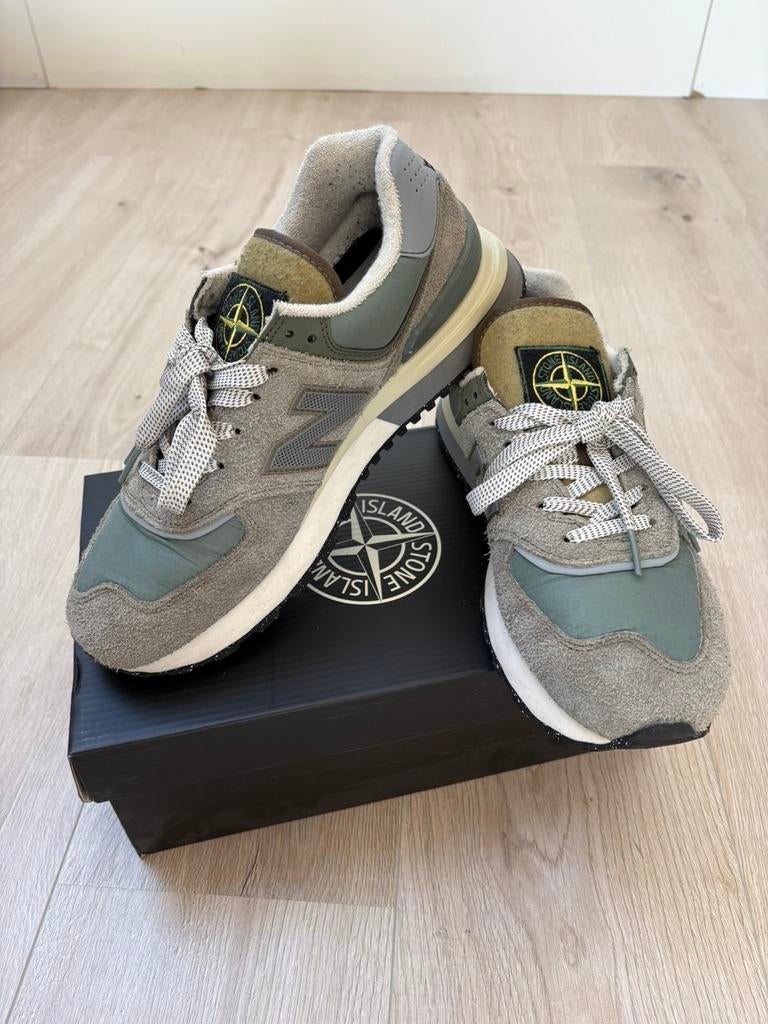 Stone island x new balance legacy green, Overige kleuren, Ophalen of Verzenden, Sneakers of Gympen, Zo goed als nieuw