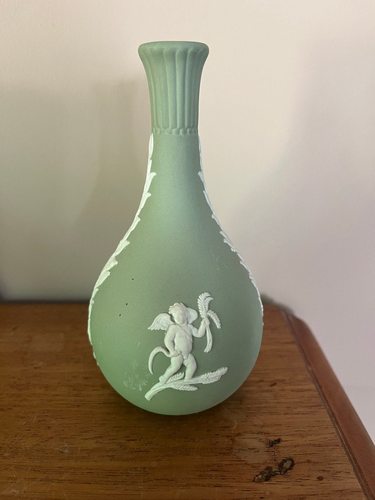 Wedgwood Jasperware Groene Vaas, Ophalen of Verzenden