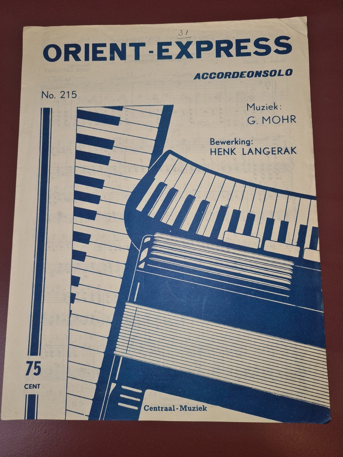 Orient Express Accordeonsolo - G. Mohr / H. Langerak, Gebruikt, Overige genres, Ophalen of Verzenden, Artiest of Componist